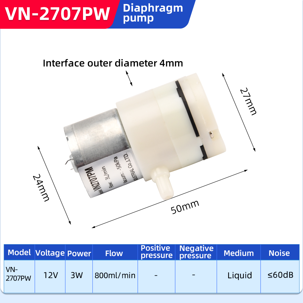 \diaphragm-vacuum-pumps\vn-2707pw\vn-2707pw-compact-liquid-diaphragm-pump-specification